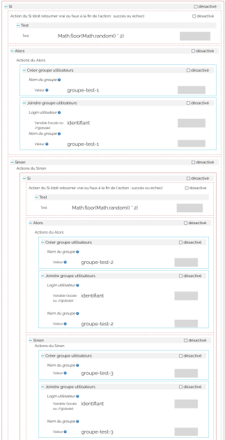 Enchaînement des deux « Si »